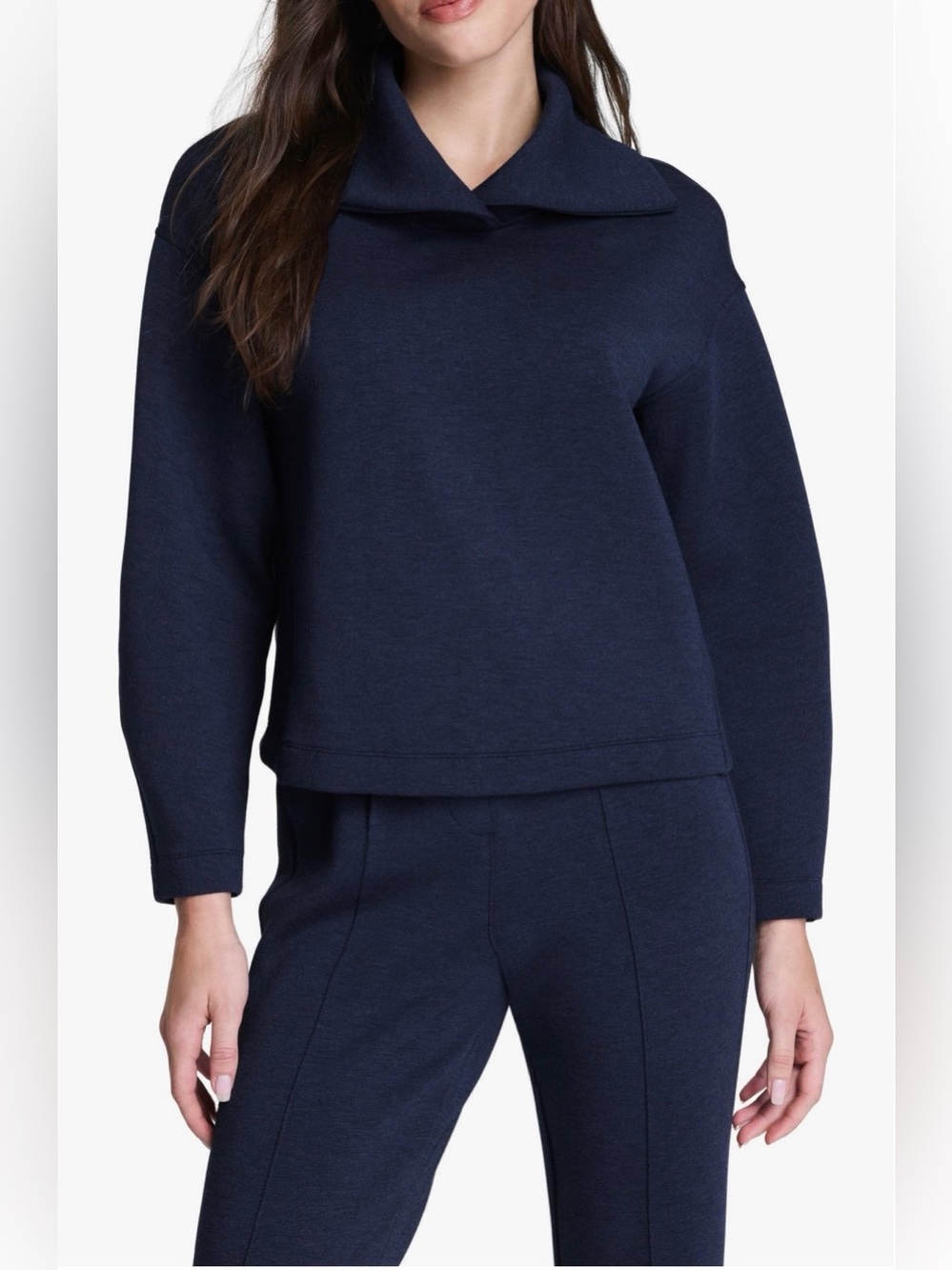 Spanx AirEssentials Brushed Collared Sweatshirt NWT 💕
